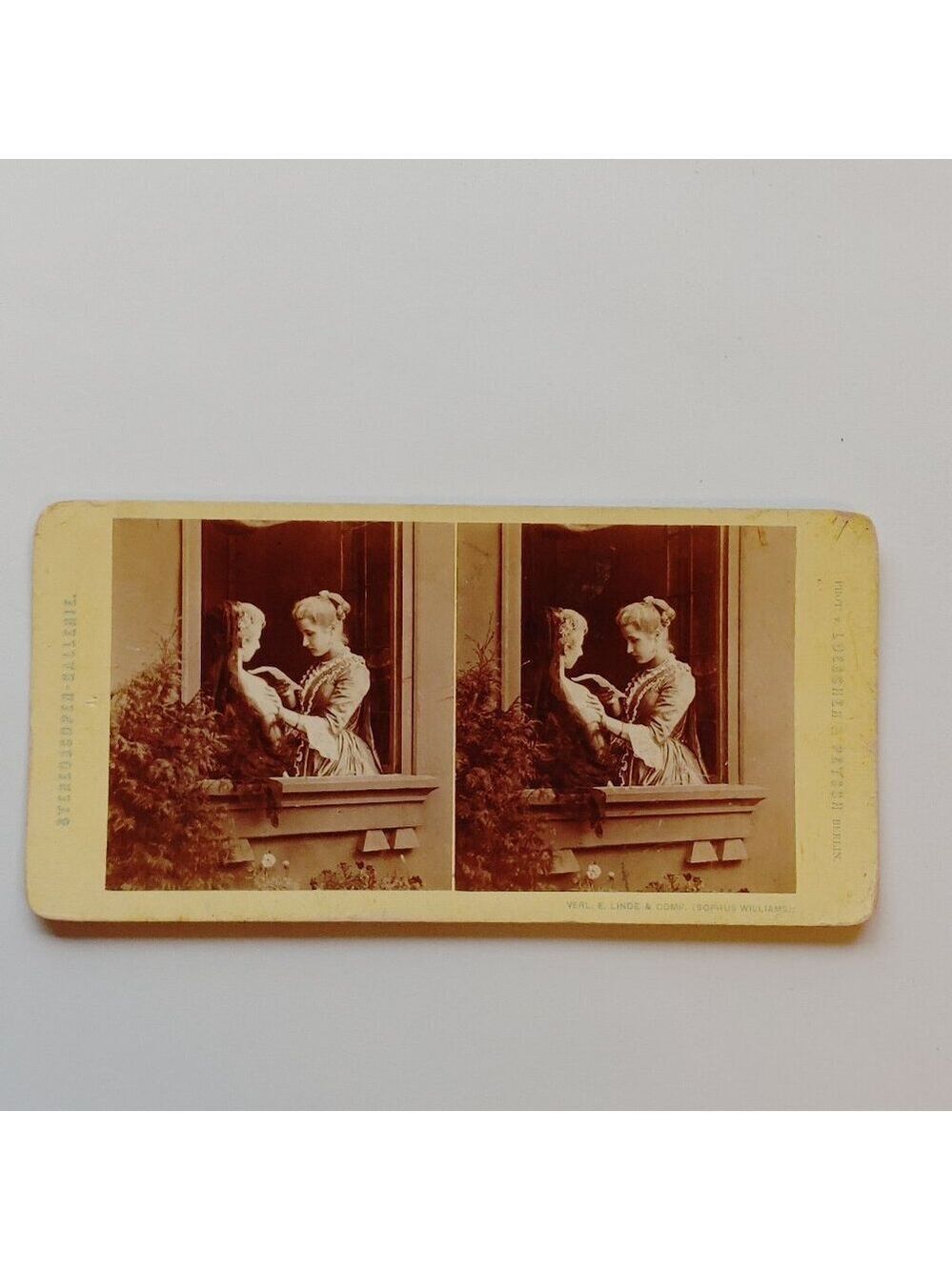ANTIQUE Stereograph Card Princess Louise Duchess of Argyll